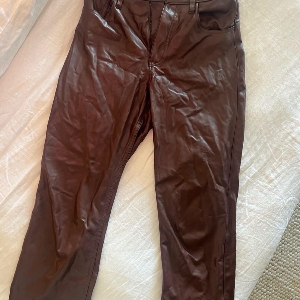Abercrombie & Fitch Brown Leather Pants